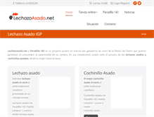 Tablet Screenshot of lechazoasado.net